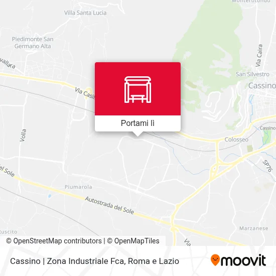 Mappa Cassino | Zona Industriale Fca