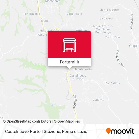 Mappa Castelnuovo Porto | Stazione