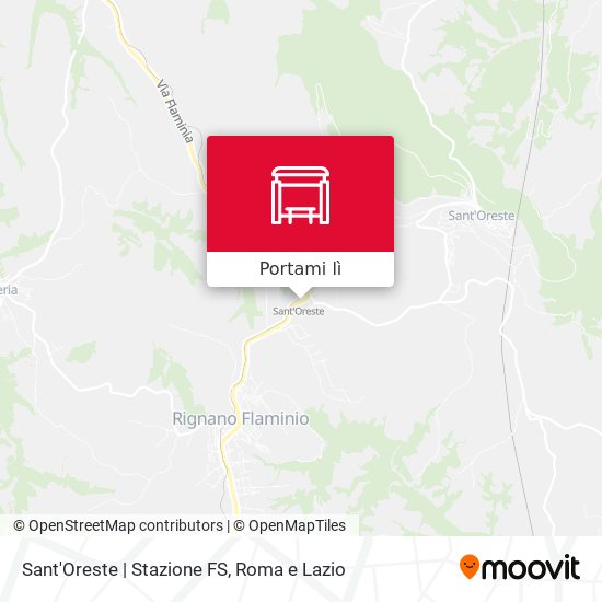 Mappa Sant'Oreste | Stazione FS