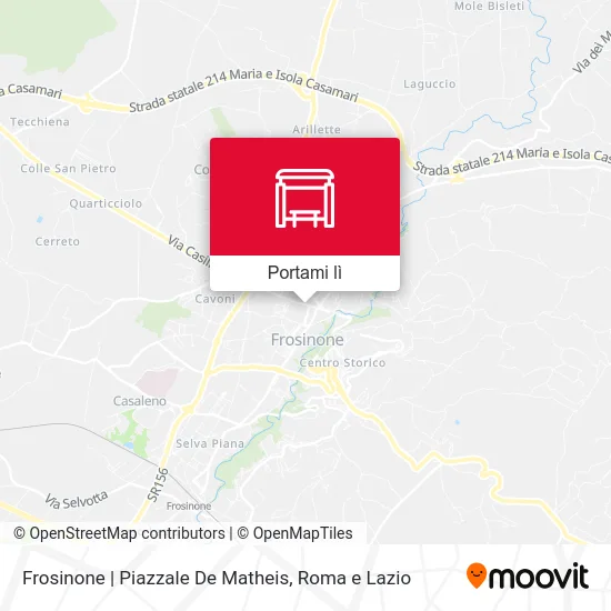 Mappa Frosinone | Piazzale De Matheis