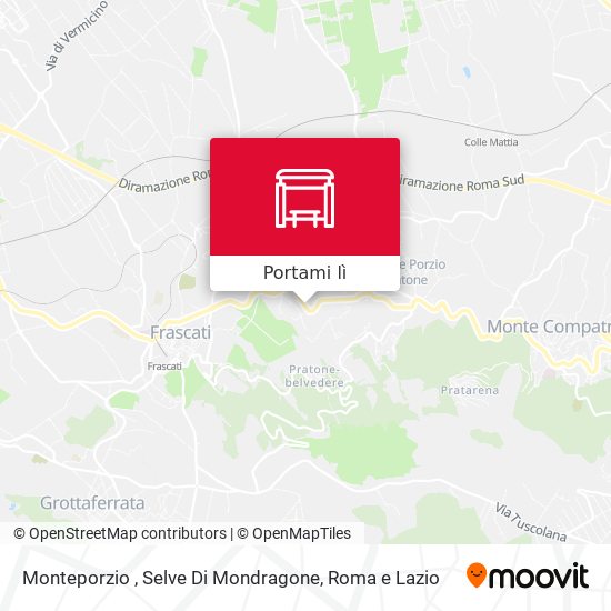 Mappa Monteporzio , Selve Di Mondragone