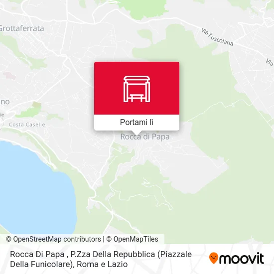 Mappa Rocca Di Papa , P.Zza Della Repubblica (Piazzale Della Funicolare)