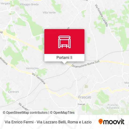 Mappa Via Enrico Fermi - Via Lazzaro Belli