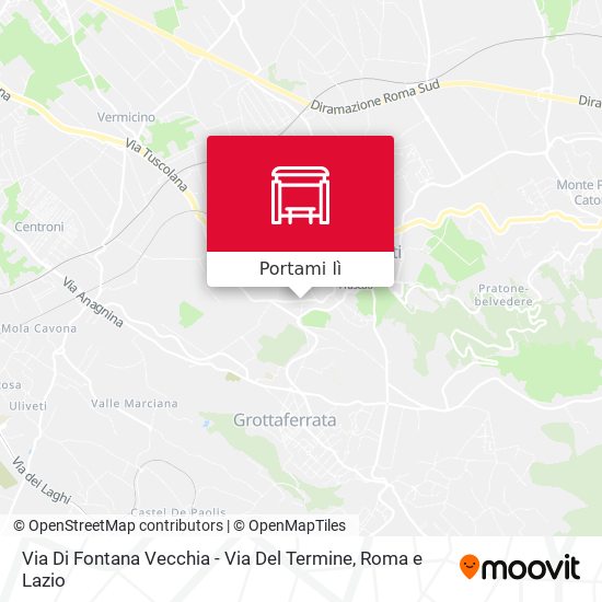 Mappa Via Di Fontana Vecchia - Via Del Termine
