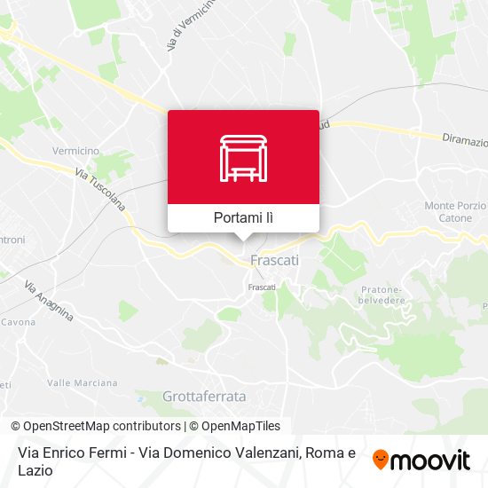 Mappa Via Enrico Fermi - Via Domenico Valenzani