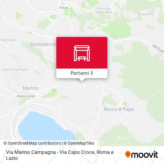Mappa Via Marino Campagna - Via Capo Croce
