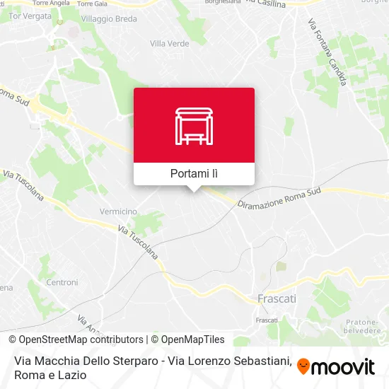 Mappa Via Macchia Dello Sterparo - Via Lorenzo Sebastiani