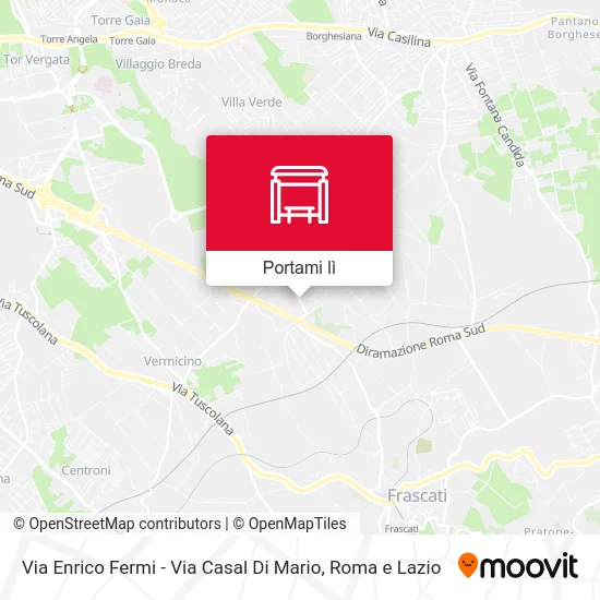 Mappa Via Enrico Fermi - Via Casal Di Mario