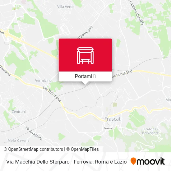 Mappa Via Macchia Dello Sterparo - Ferrovia