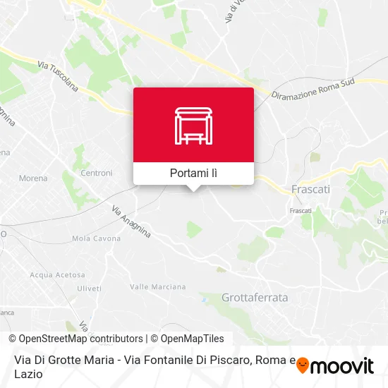 Mappa Via Di Grotte Maria - Via Fontanile Di Piscaro