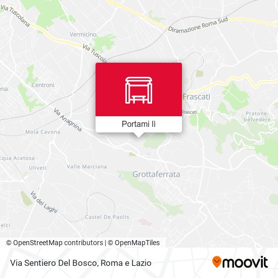 Mappa Via Sentiero Del Bosco