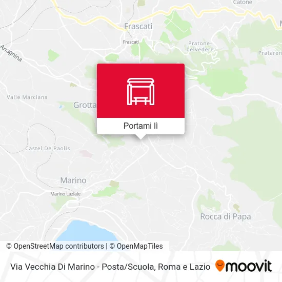 Mappa Via Vecchia Di Marino - Posta / Scuola