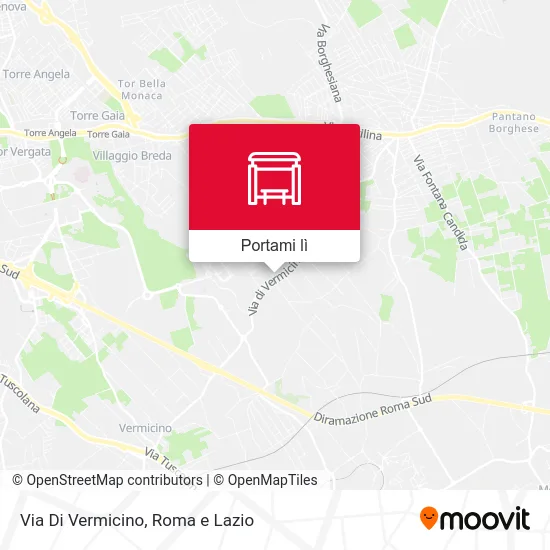 Mappa Via Di Vermicino