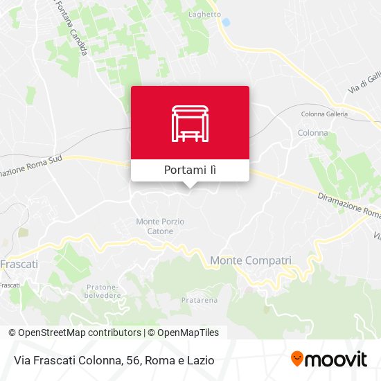 Mappa Via Frascati Colonna, 56