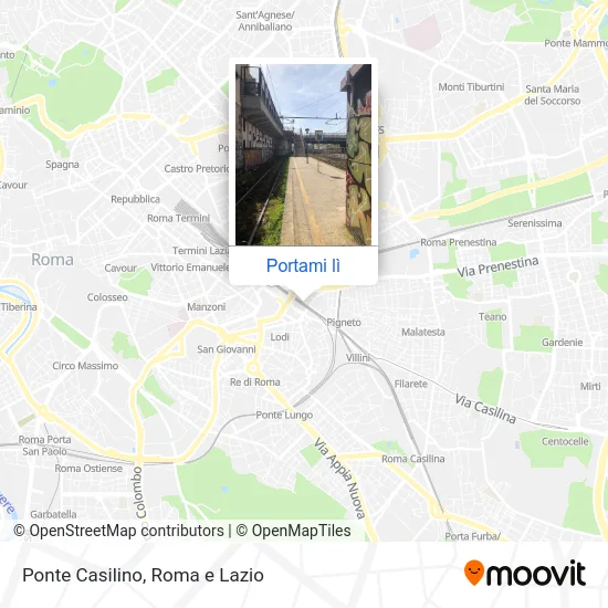 Mappa Ponte Casilino