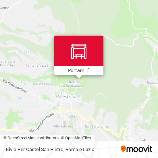 Mappa Bivio Per Castel San Pietro