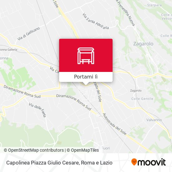 Mappa Capolinea Piazza Giulio Cesare