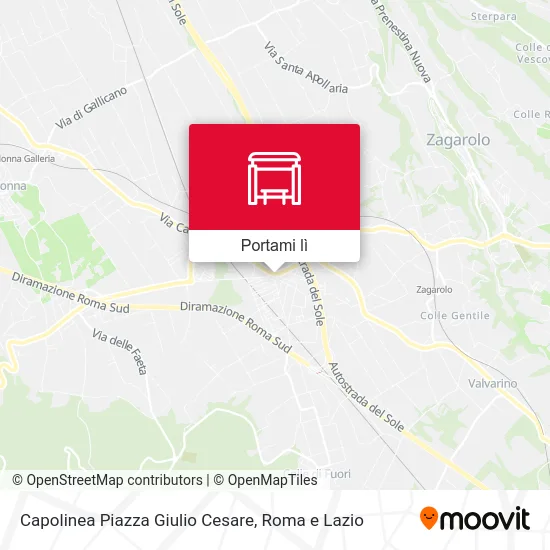 Mappa Capolinea Piazza Giulio Cesare