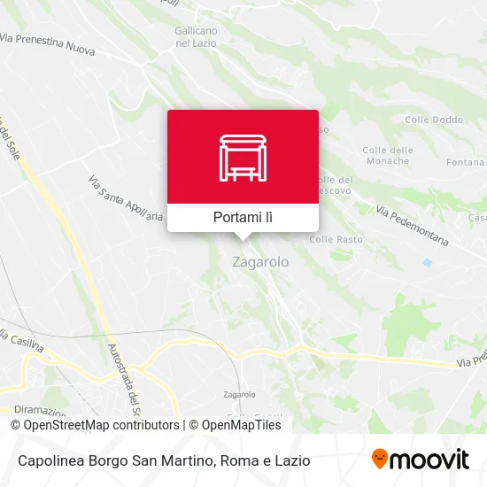 Mappa Capolinea Borgo San Martino