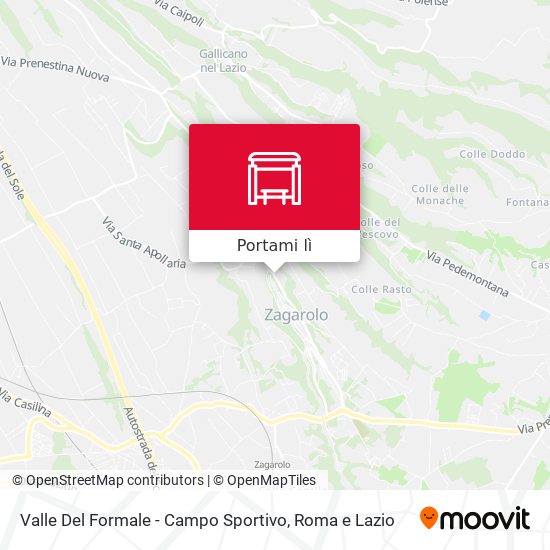 Mappa Valle Del Formale - Campo Sportivo