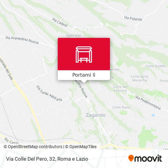Mappa Via Colle Del Pero, 32