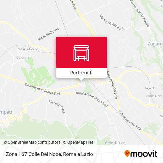 Mappa Zona 167 Colle Del Noce