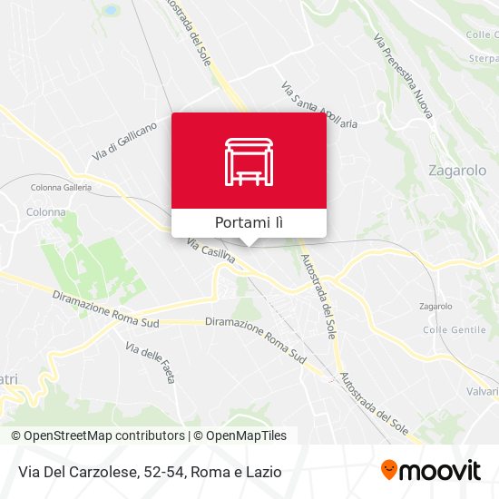 Mappa Via Del Carzolese, 52-54