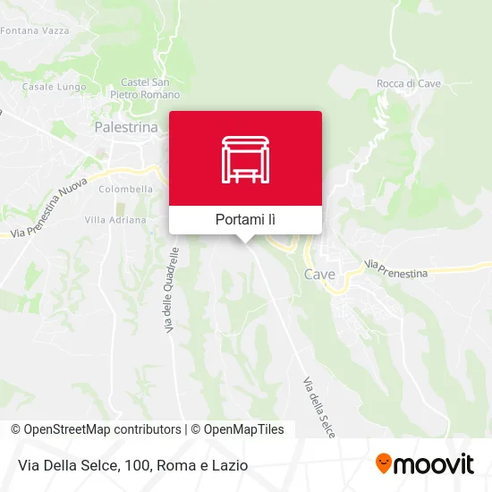 Mappa Via Della Selce, 100