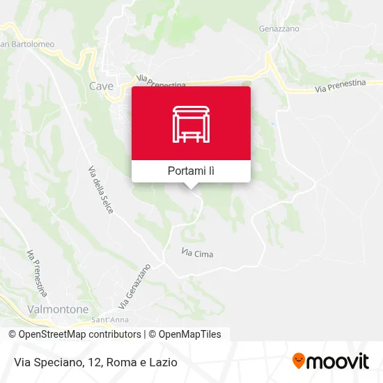 Mappa Via Speciano, 12