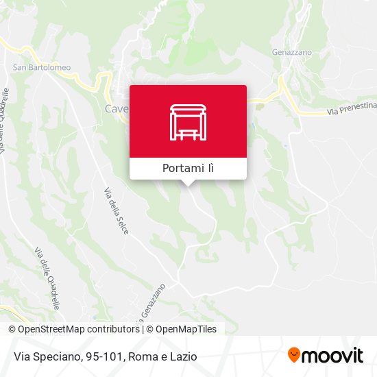 Mappa Via Speciano, 95-101