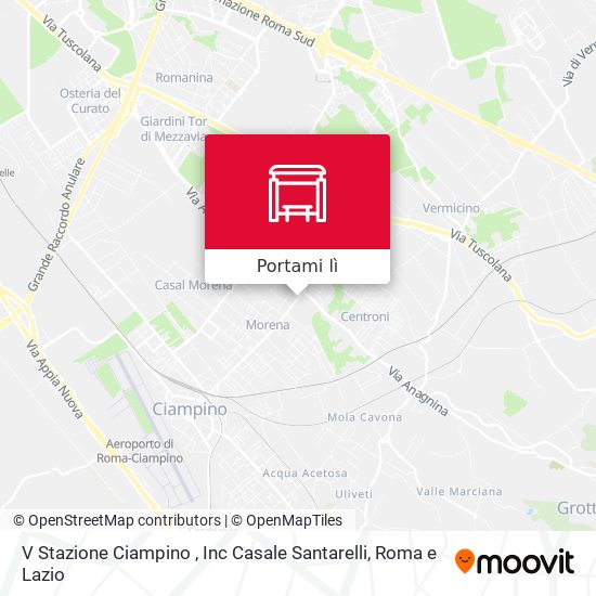 Mappa V Stazione Ciampino , Inc Casale Santarelli