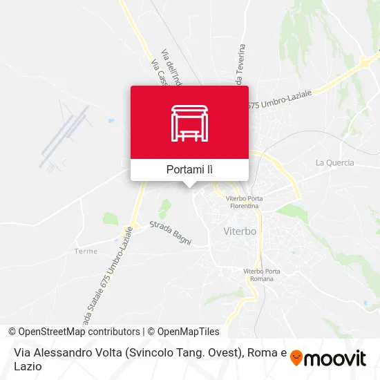Mappa Via Alessandro Volta (Svincolo Tang. Ovest)