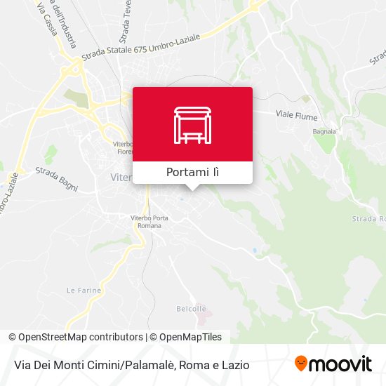 Mappa Via Dei Monti Cimini/Palamalè