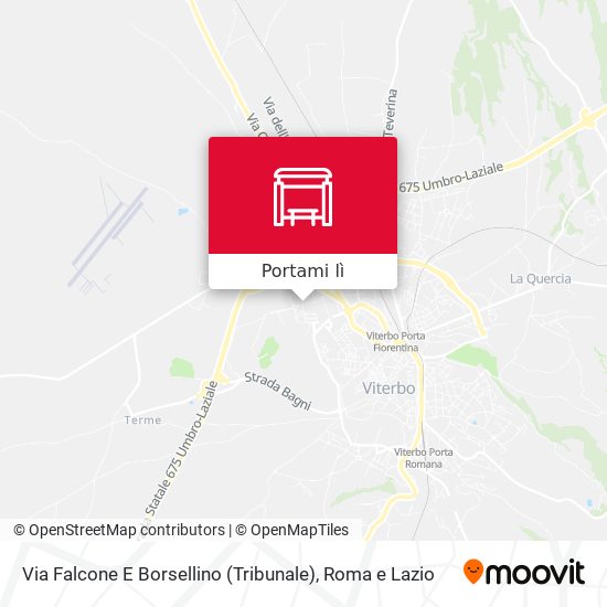 Mappa Via Falcone E Borsellino (Tribunale)