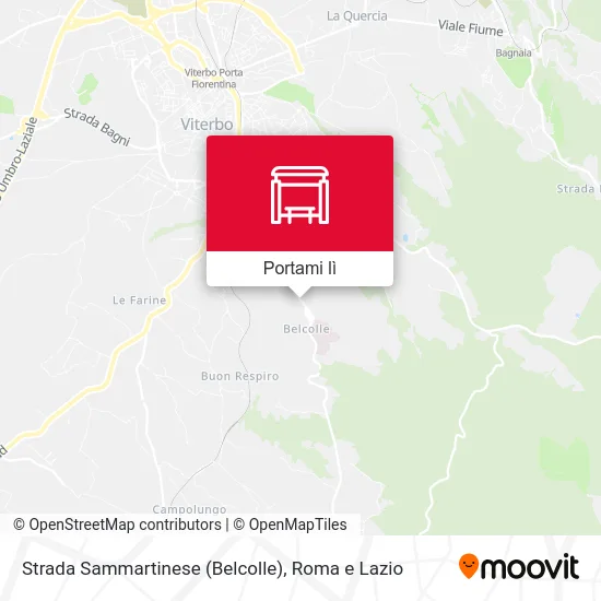 Mappa Strada Sammartinese (Belcolle)