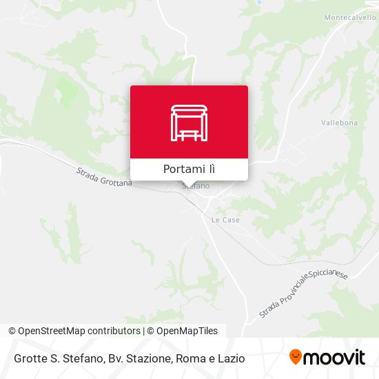 Mappa Grotte S. Stefano, Bv. Stazione