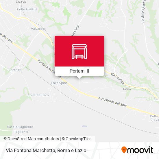 Mappa Via Fontana Marchetta