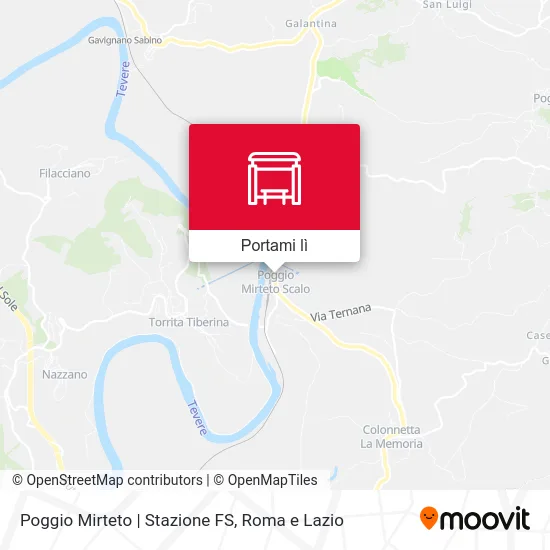 Mappa Poggio Mirteto | Stazione FS