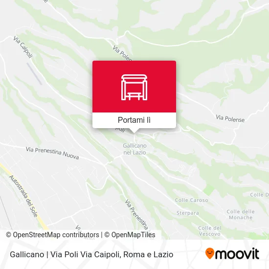 Mappa Gallicano | Via Poli Via Caipoli