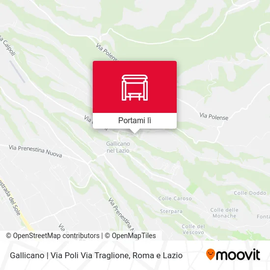 Mappa Gallicano | Via Poli Via Traglione