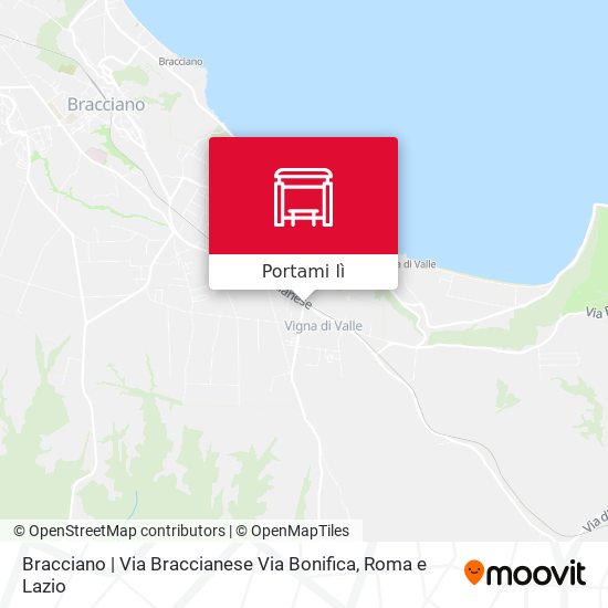Mappa Bracciano | Via Braccianese Via Bonifica