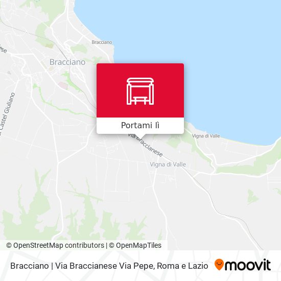 Mappa Bracciano | Via Braccianese Via Pepe