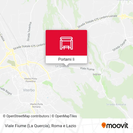Mappa Viale Fiume (La Quercia)