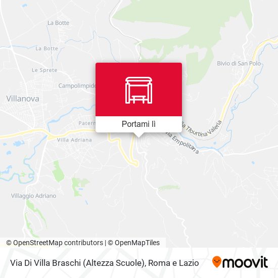 Mappa Via Di Villa Braschi (Altezza Scuole)