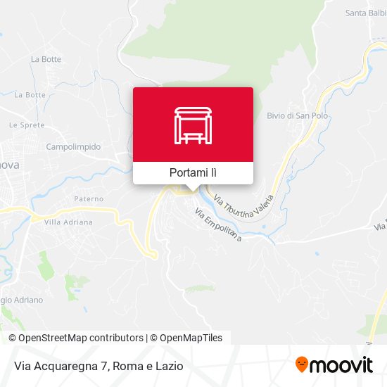 Mappa Via Acquaregna 7