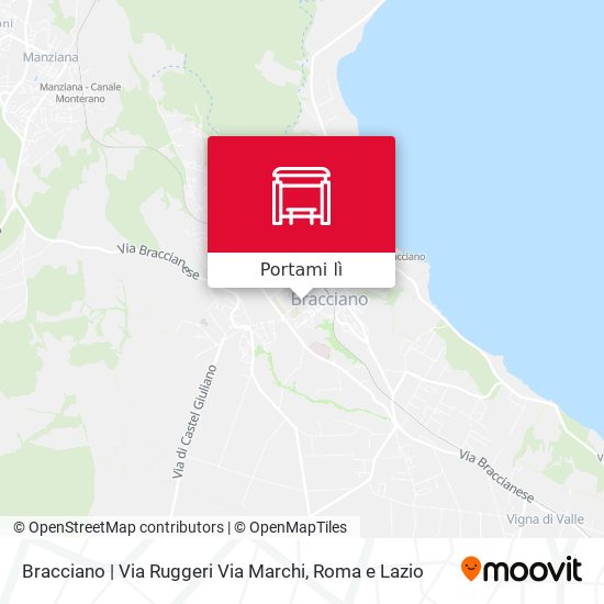 Mappa Bracciano | Via Ruggeri Via Marchi