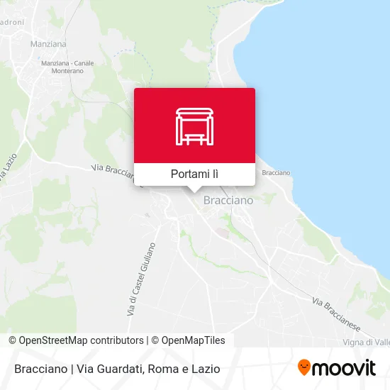 Mappa Bracciano | Via Guardati