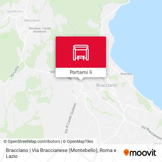 Mappa Bracciano | Via Braccianese (Montebello)
