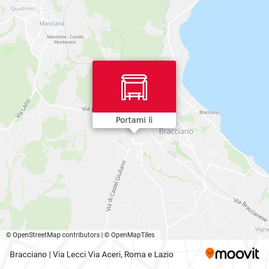 Mappa Bracciano | Via Lecci Via Aceri