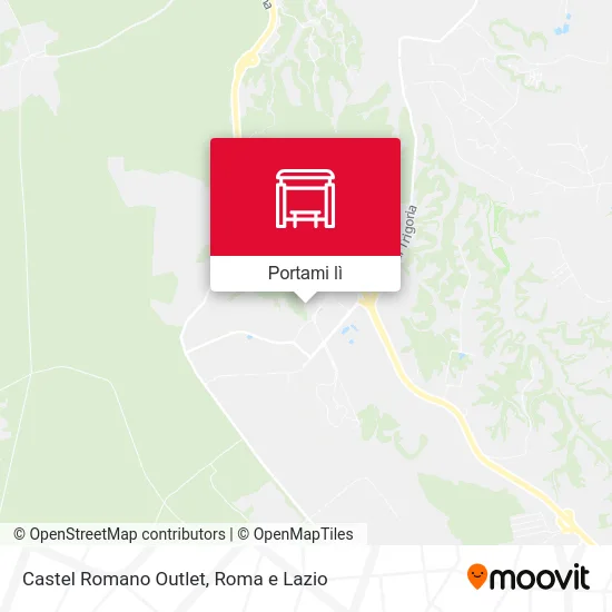 Mappa Castel Romano Outlet